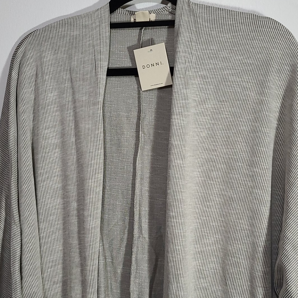 Donni rib sweater coat